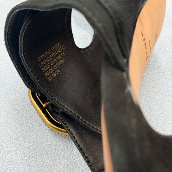 🆕 KURT GEIGER LONDON 🧿 NWOT Mayfair High Mule Buckle Dress Sandal - Sz 37 US 7 - Picture 11 of 16